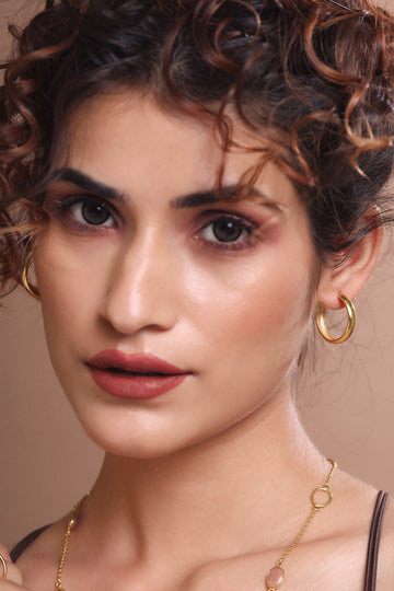 Broad dainty hoops